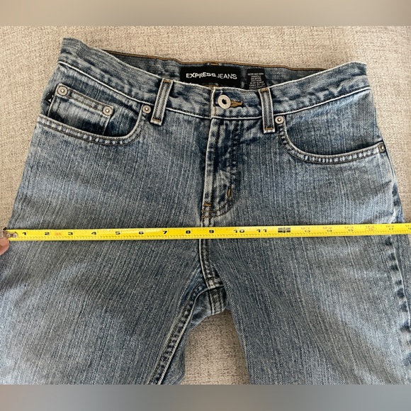 EXPRESS VINTAGE Y2K Low rise flare Jeans - Picture 7 of 11